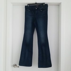 Dark Denim Mid-Rise Bootcut Jeans